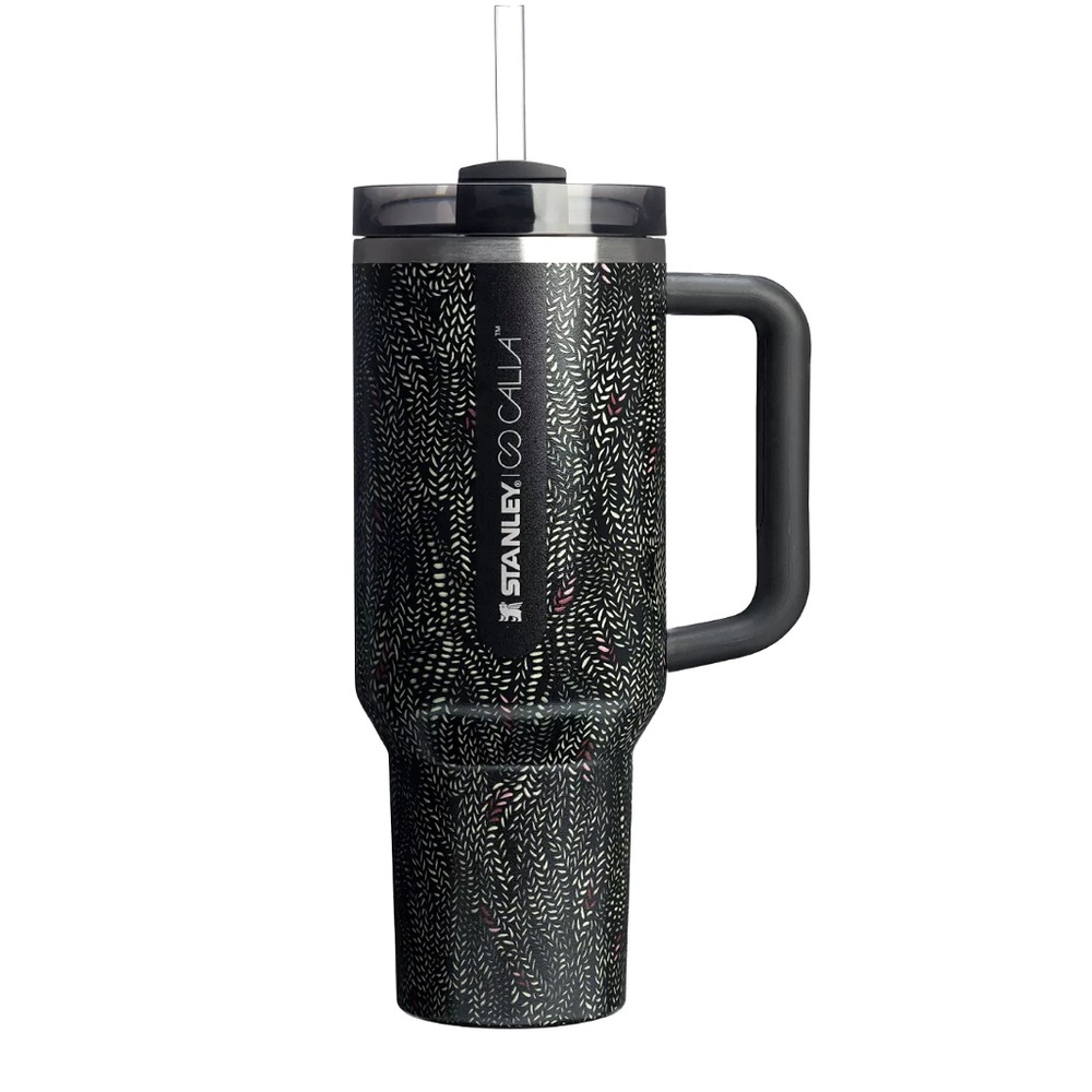 Stanley x Calia 40 oz Quencher H2O FlowState Tumbler. In color black serpent.🥤